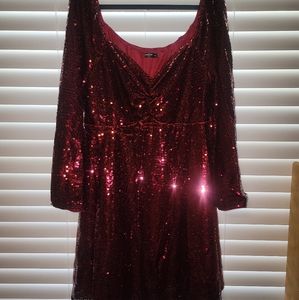 SheIn Holiday Sequin Dress